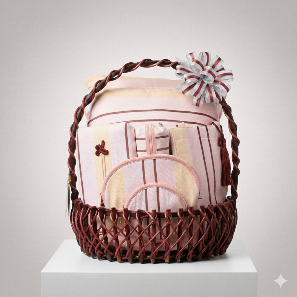 ชุดกระเช้าผลิตภัณฑ์ ผ้าทอมือ